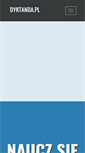 Mobile Screenshot of dyktanda.pl